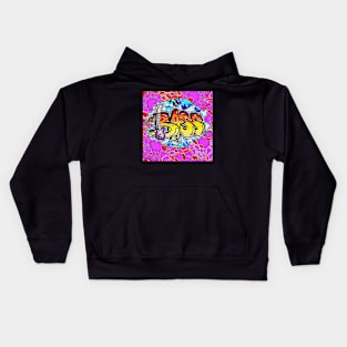 Bass Guitar Rock Art 1 by LowEndGraphics 1 Kids Hoodie